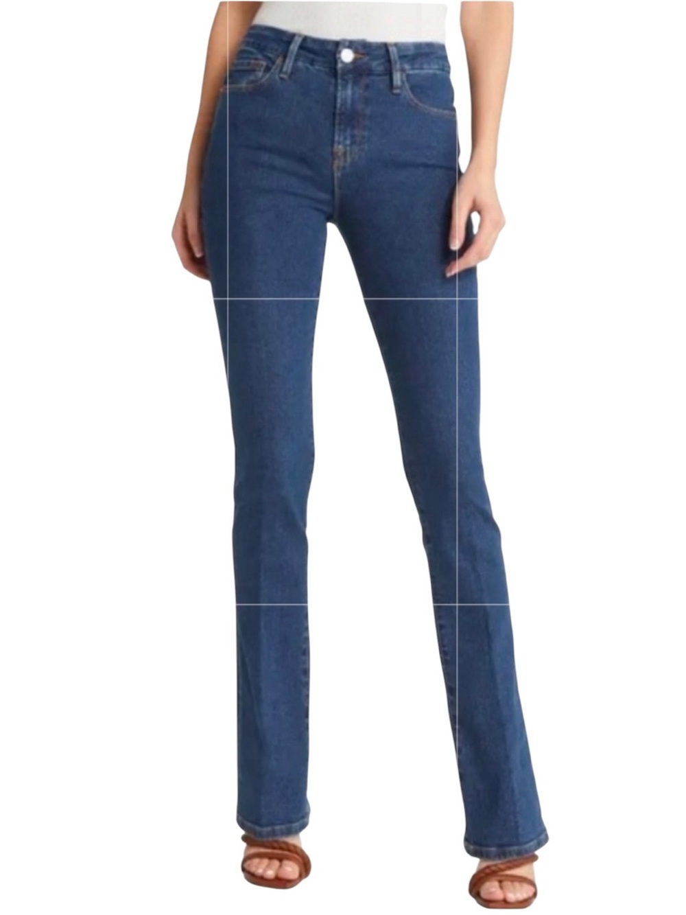 Frame Women's Le Mini Boot Jeans in Somerland Wash Feminine Elongating Size 31